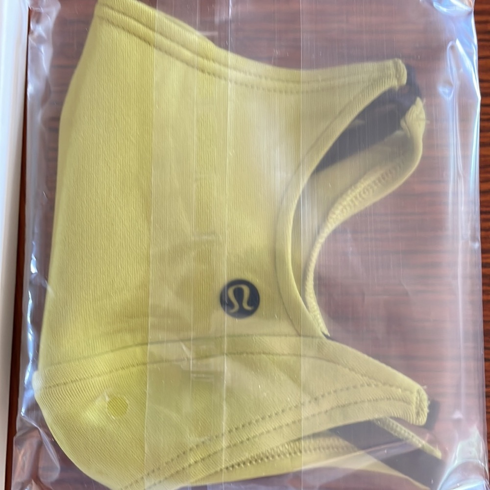 Lululemon One Size Fits All Ear Loop Face Mask Yellow
